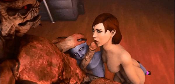  Mass Effect - Wrex - Full Compilation GIF